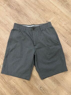 Under Armour Men’s Charcoal Flat-Front Performance Shorts